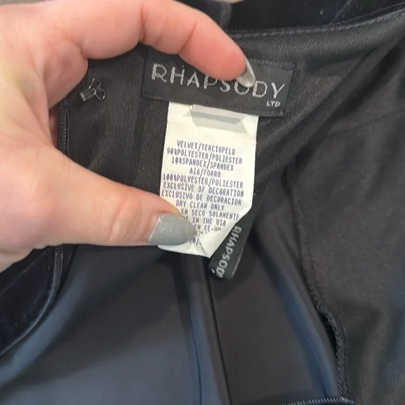 Vintage rhapsody velvet dress - Picture 5 of 6